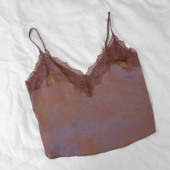 Abercrombie & Fitch Satin Lace Tank - NWT - Picture 1 of 5
